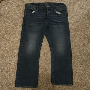 American Eagle Outfitters Men's Dark Blue Jeans